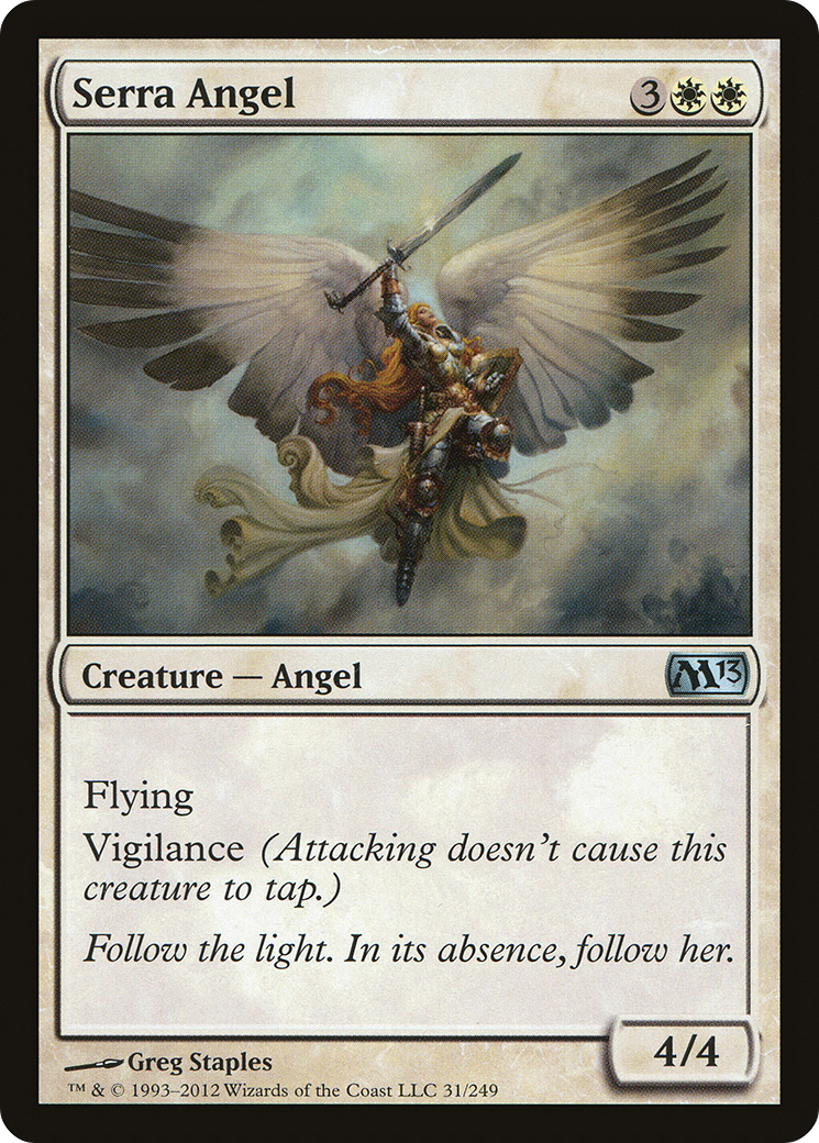 Serra Angel (M13-031) - Magic 2013 - Premium MTG Single from Wizards of the Coast - Just $0.08! Shop now at Game Crave Tournament Store