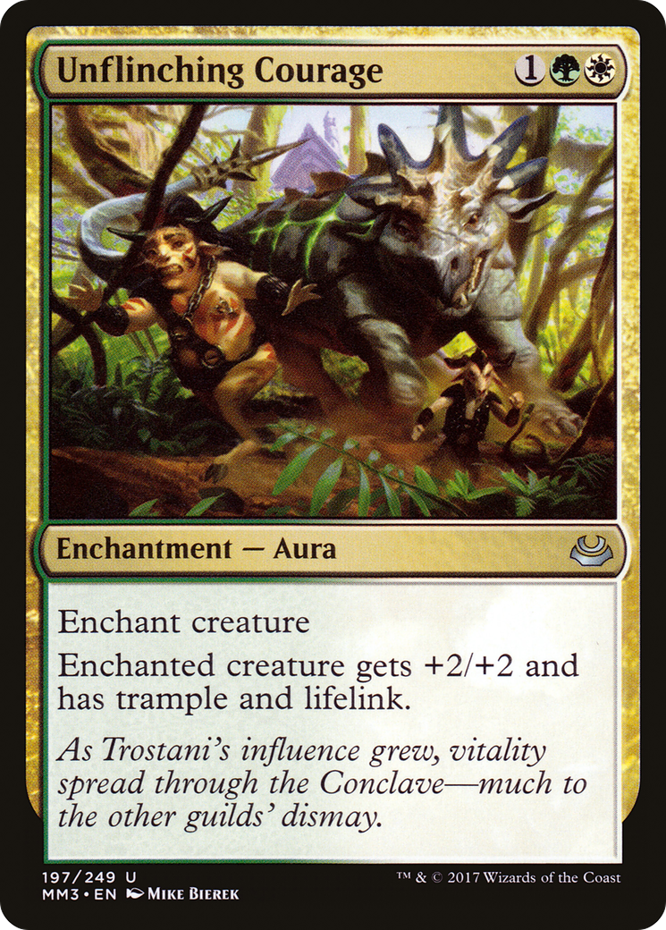 Unflinching Courage (MM3-197) - Modern Masters 2017 - Premium MTG Single from Wizards of the Coast - Just $0.08! Shop now at Game Crave Tournament Store