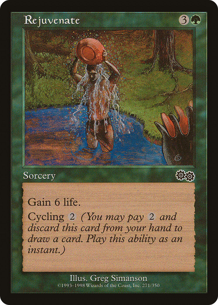 Rejuvenate (USG-271) - Urza's Saga - Premium MTG Single from Wizards of the Coast - Just $0.23! Shop now at Game Crave Tournament Store