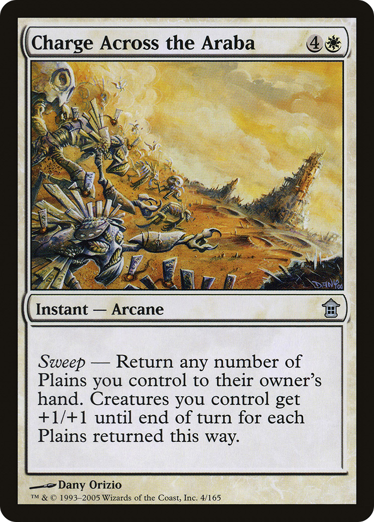 Charge Across the Araba (SOK-004) - Saviors of Kamigawa - Premium MTG Single from Wizards of the Coast - Just $0.25! Shop now at Game Crave Tournament Store