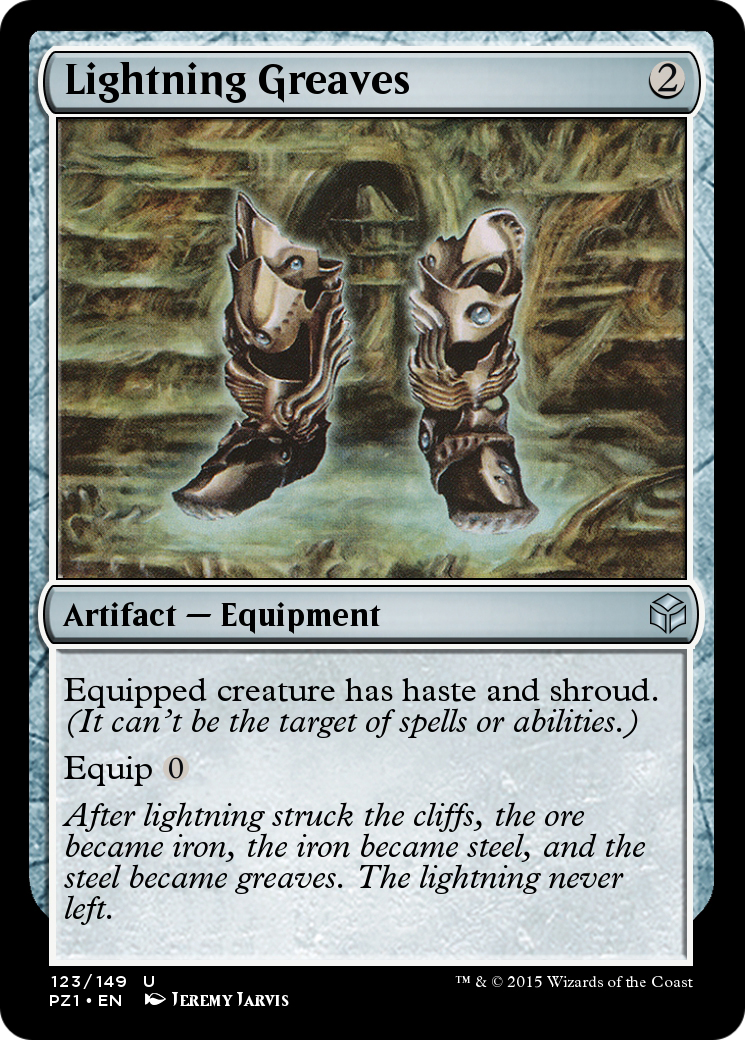 Lightning Greaves (PZ1-123) - Legendary Cube Prize Pack - Premium MTG Single from Wizards of the Coast - Just $0! Shop now at Game Crave Tournament Store