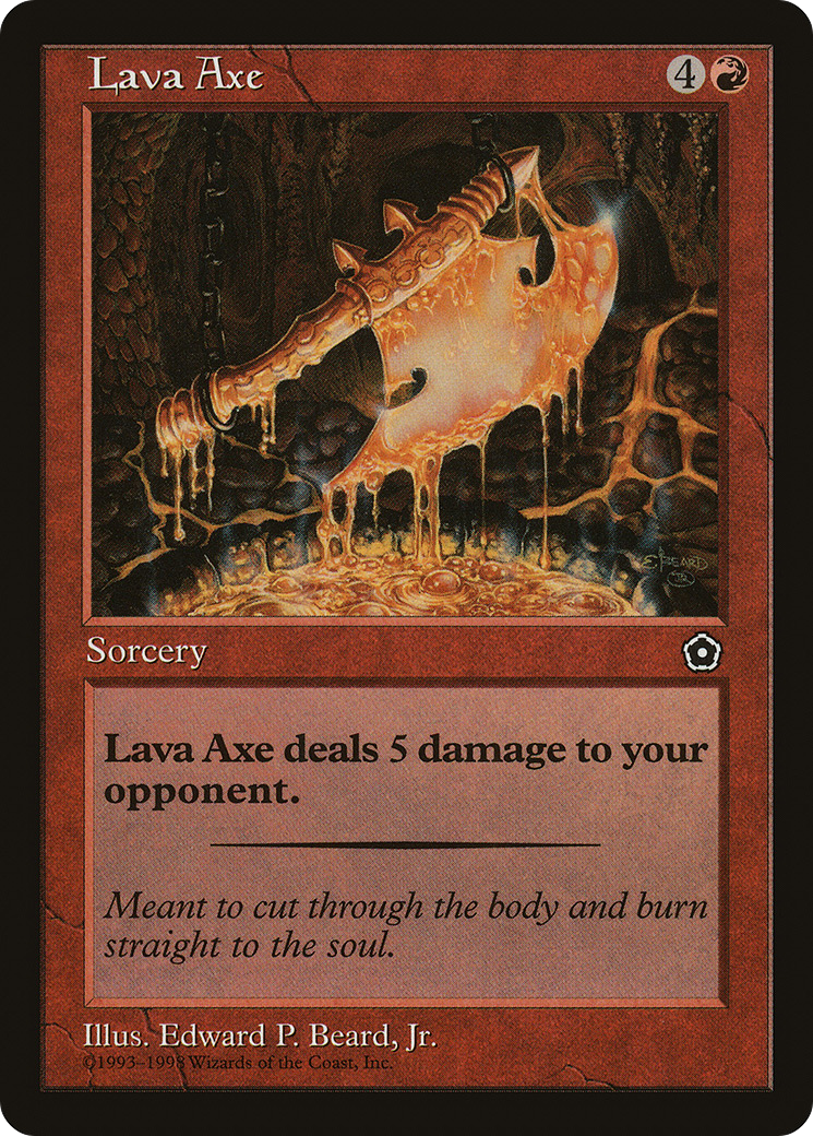 Lava Axe (P02-107) - Portal Second Age - Premium MTG Single from Wizards of the Coast - Just $0.08! Shop now at Game Crave Tournament Store