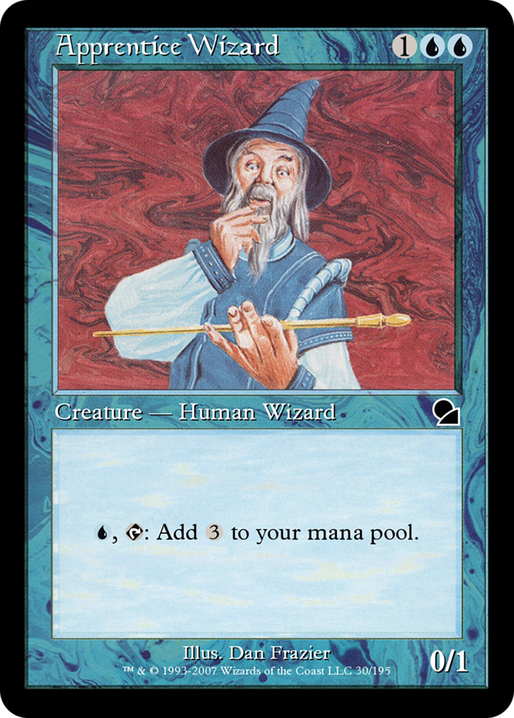 Apprentice Wizard (ME1-030) - Masters Edition - Premium MTG Single from Wizards of the Coast - Just $0! Shop now at Game Crave Tournament Store