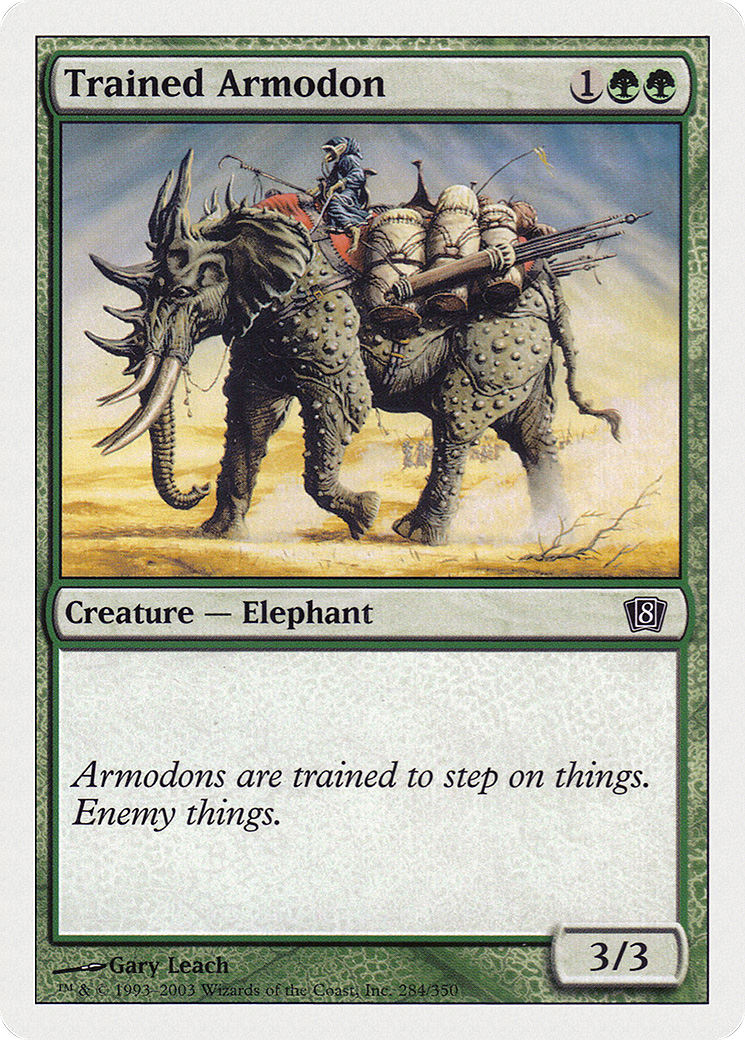 Trained Armodon (8ED-284) - 8th Edition Foil