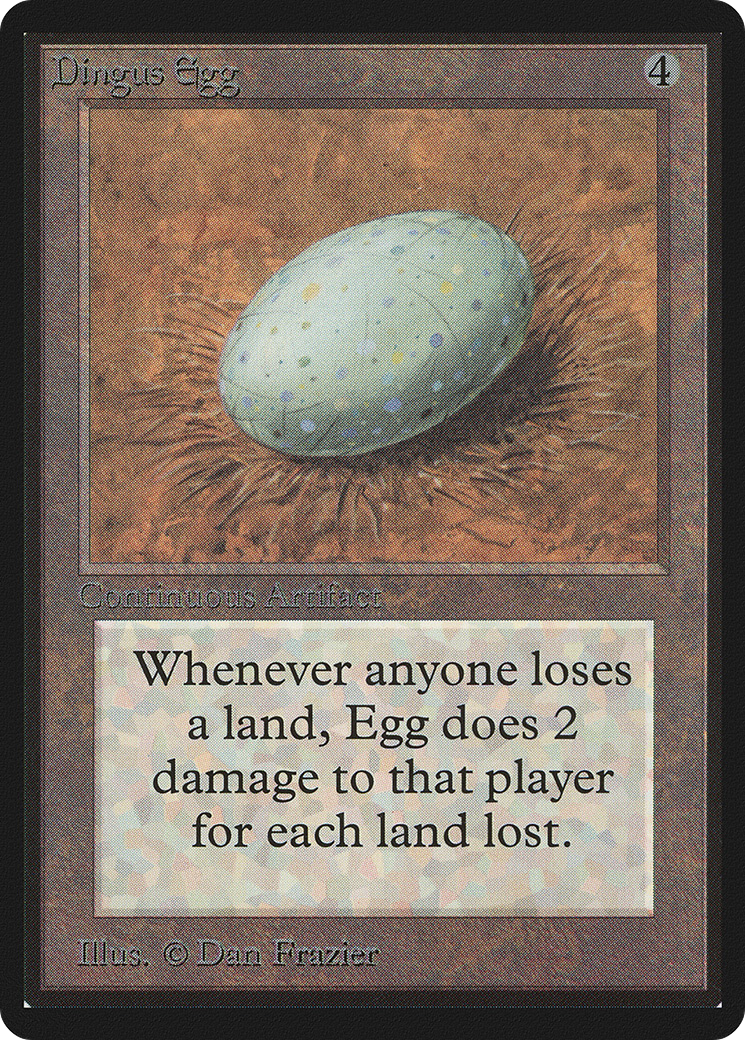 Dingus Egg (LEB-242) - Limited Edition Beta - Premium MTG Single from Wizards of the Coast - Just $79.99! Shop now at Game Crave Tournament Store