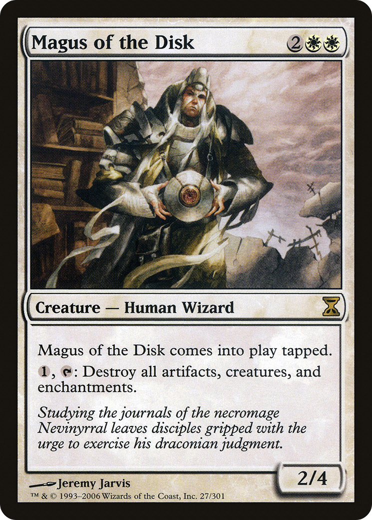 Magus of the Disk (TSP-027) - Time Spiral - Premium MTG Single from Wizards of the Coast - Just $0.11! Shop now at Game Crave Tournament Store