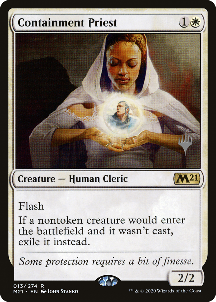 Containment Priest (PM21-13P) - Core Set 2021 Promos Foil - Premium MTG Single from Wizards of the Coast - Just $0.60! Shop now at Game Crave Tournament Store
