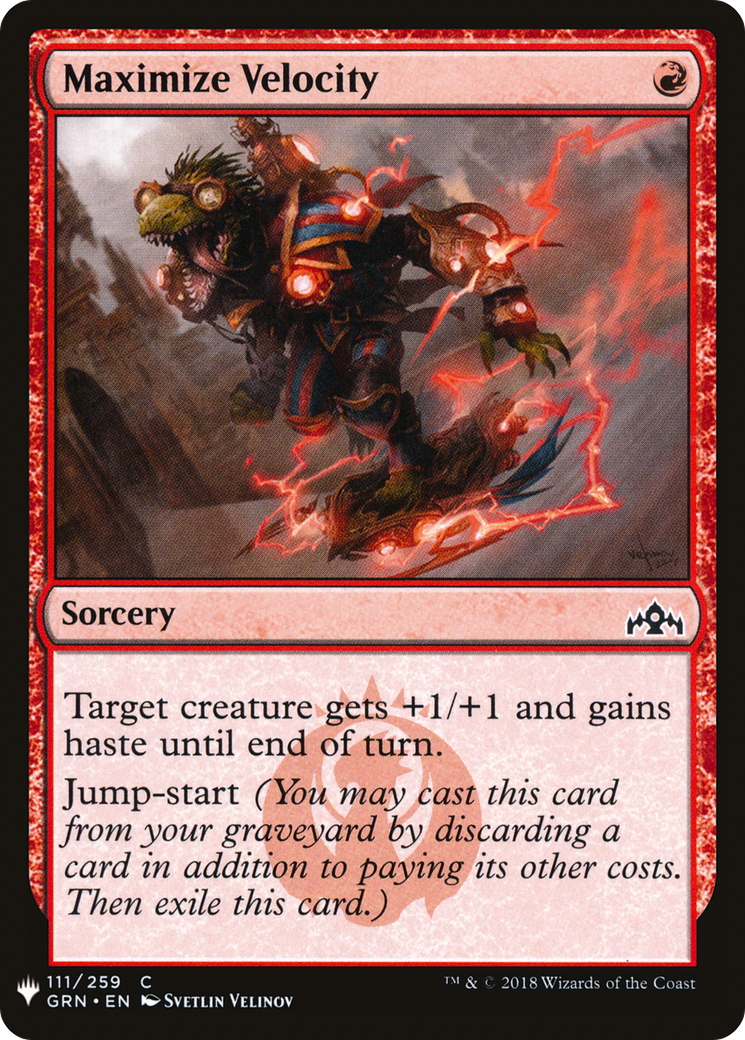 Maximize Velocity (MB1-1010) - Mystery Booster - Premium MTG Single from Wizards of the Coast - Just $0.08! Shop now at Game Crave Tournament Store
