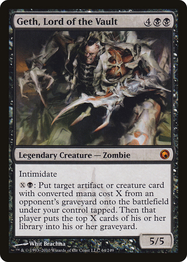 Geth, Lord of the Vault (SOM-064) - Scars of Mirrodin Foil - Premium MTG Single from Wizards of the Coast - Just $2.03! Shop now at Game Crave Tournament Store