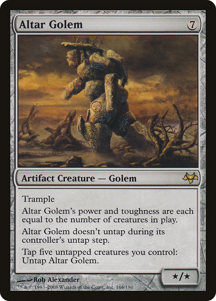 Altar Golem (EVE-166) - Eventide Foil - Premium MTG Single from Wizards of the Coast - Just $0.18! Shop now at Game Crave Tournament Store