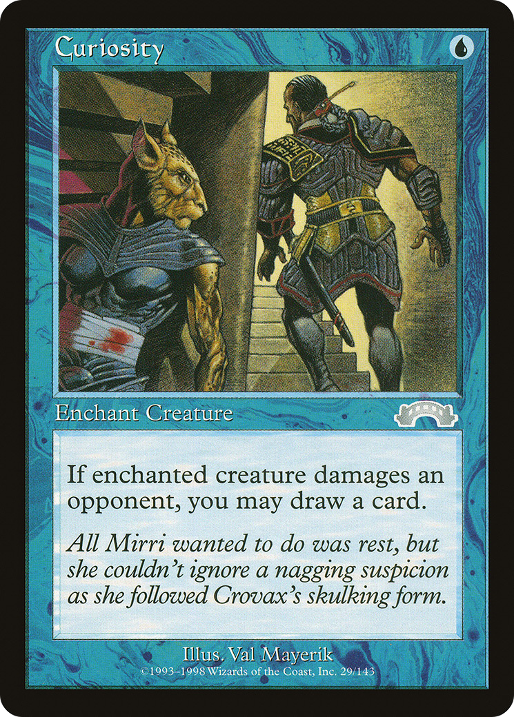 Curiosity (EXO-029) - Exodus - Premium MTG Single from Wizards of the Coast - Just $0.19! Shop now at Game Crave Tournament Store