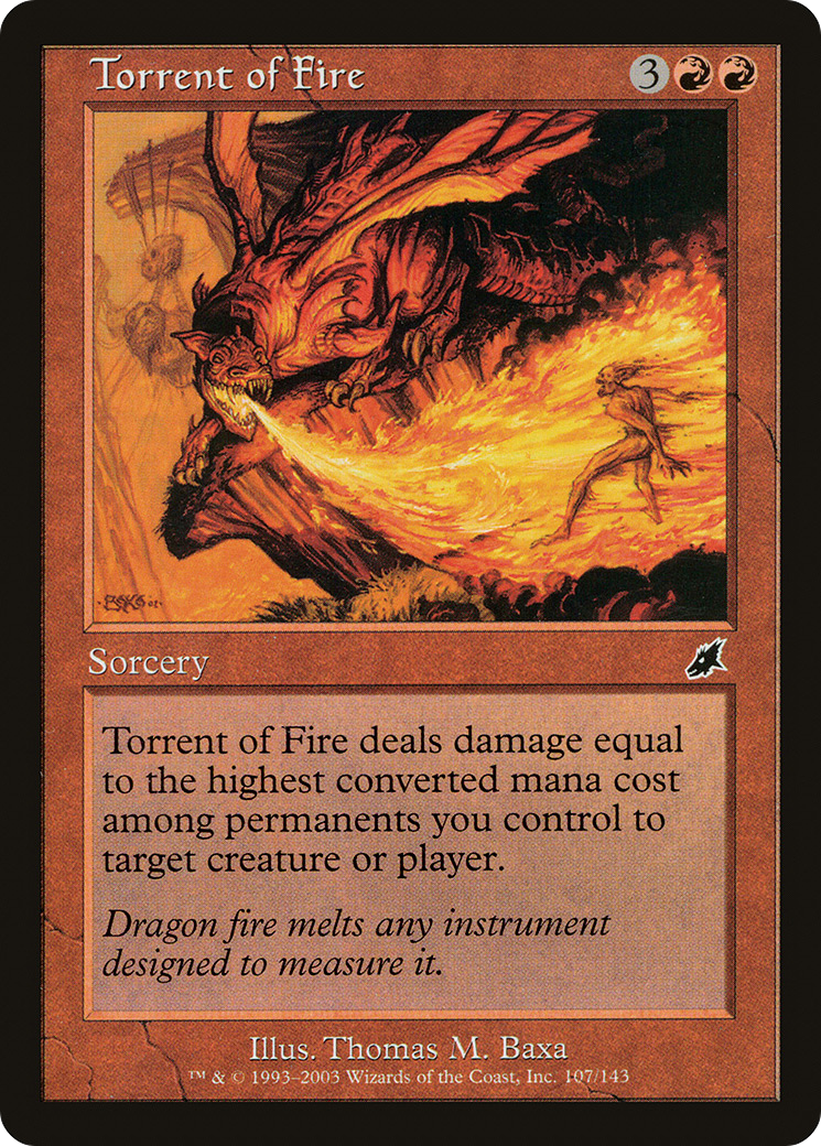 Torrent of Fire (SCG-107) - Scourge - Premium MTG Single from Wizards of the Coast - Just $0.25! Shop now at Game Crave Tournament Store