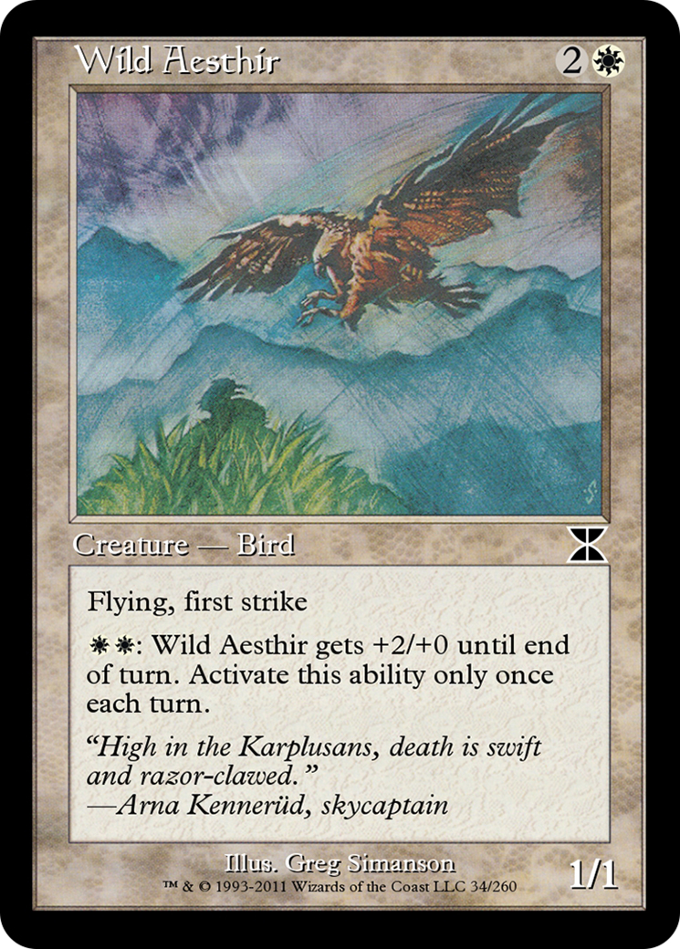 Wild Aesthir (ME4-034) - Masters Edition IV Foil - Premium MTG Single from Wizards of the Coast - Just $0! Shop now at Game Crave Tournament Store