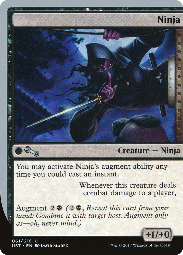 Ninja (UST-061) - Unstable - Premium MTG Single from Wizards of the Coast - Just $0.25! Shop now at Game Crave Tournament Store