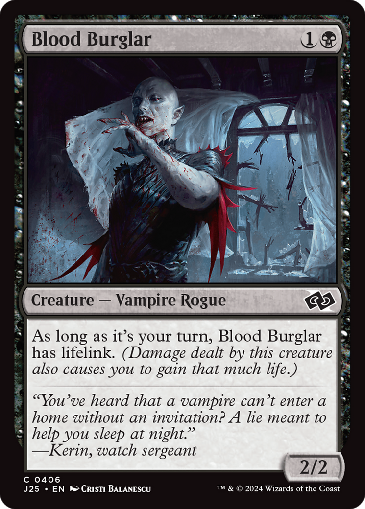Blood Burglar (J25-406) - Foundations Jumpstart - Premium MTG Single from Wizards of the Coast - Just $0.25! Shop now at Game Crave Tournament Store
