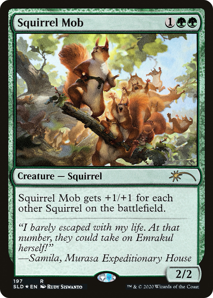 Squirrel Mob (SLD-197) - Secret Lair Drop Foil - Premium MTG Single from Wizards of the Coast - Just $1.96! Shop now at Game Crave Tournament Store