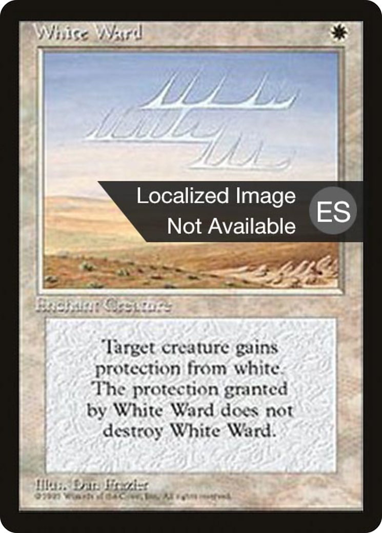 White Ward (4BB-057) - Fourth Edition Foreign Black Border - Premium MTG Single from Wizards of the Coast - Just $0.40! Shop now at Game Crave Tournament Store