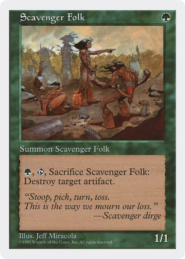 Scavenger Folk (5ED-323) - Fifth Edition - Premium MTG Single from Wizards of the Coast - Just $0.08! Shop now at Game Crave Tournament Store