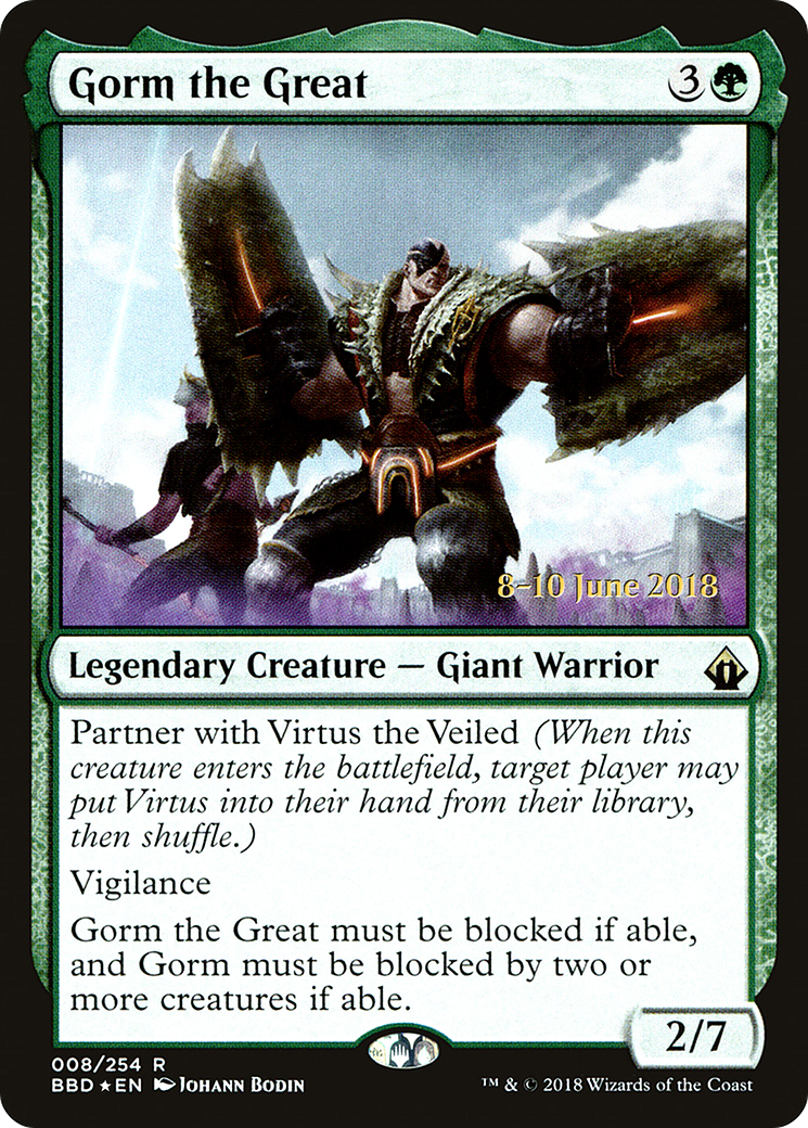 Gorm the Great (PBBD-08S) - Battlebond Promos Foil - Premium MTG Single from Wizards of the Coast - Just $2! Shop now at Game Crave Tournament Store