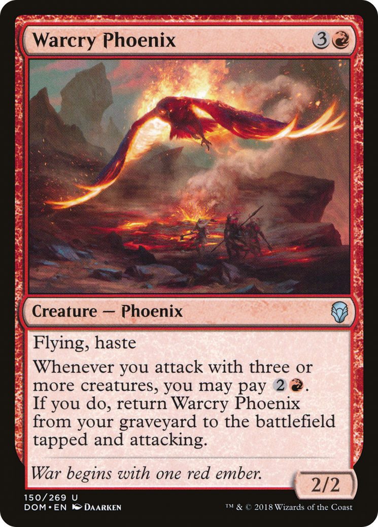 Warcry Phoenix (DOM-150) - Dominaria - Premium MTG Single from Wizards of the Coast - Just $0.21! Shop now at Game Crave Tournament Store