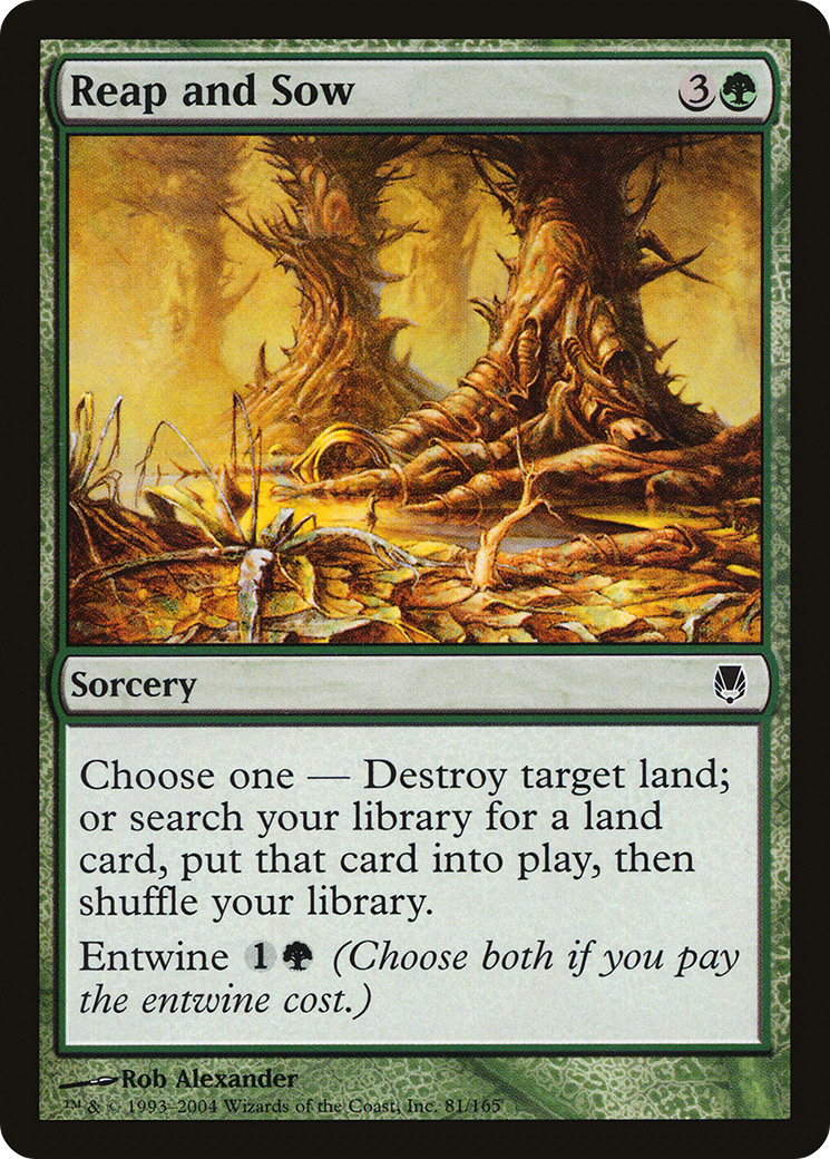 Reap and Sow (DST-081) - Darksteel - Premium MTG Single from Wizards of the Coast - Just $0.08! Shop now at Game Crave Tournament Store