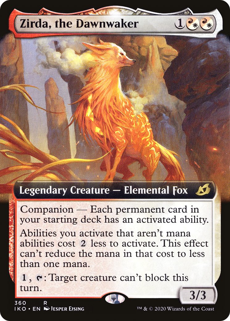 Zirda, the Dawnwaker (IKO-360) - Ikoria: Lair of Behemoths: (companion, Extended Art) - Premium MTG Single from Wizards of the Coast - Just $0.52! Shop now at Game Crave Tournament Store