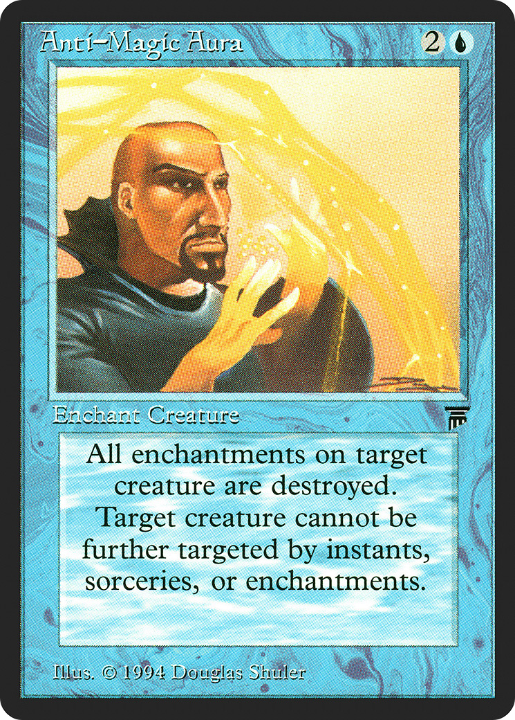 Anti-Magic Aura (LEG-045) - Legends - Premium MTG Single from Wizards of the Coast - Just $0.13! Shop now at Game Crave Tournament Store