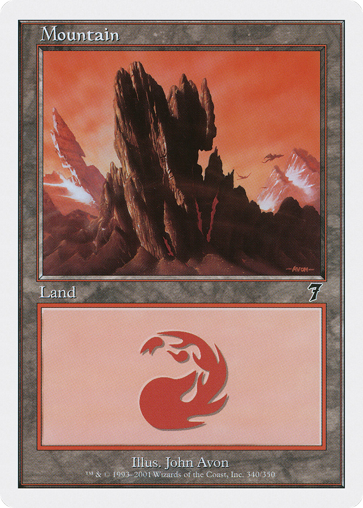 Mountain (7ED-340) - Seventh Edition - Premium MTG Single from Wizards of the Coast - Just $0.10! Shop now at Game Crave Tournament Store