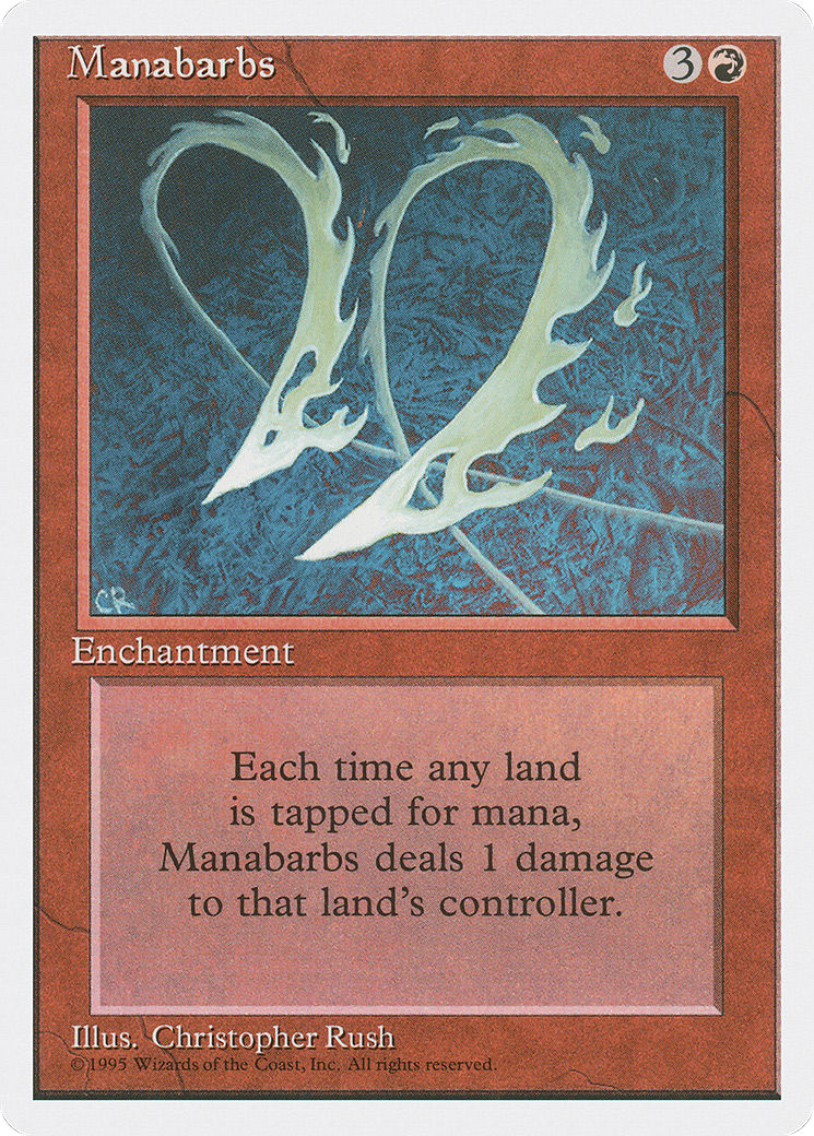 Manabarbs (4ED-212) - Fourth Edition - Premium MTG Single from Wizards of the Coast - Just $1! Shop now at Game Crave Tournament Store