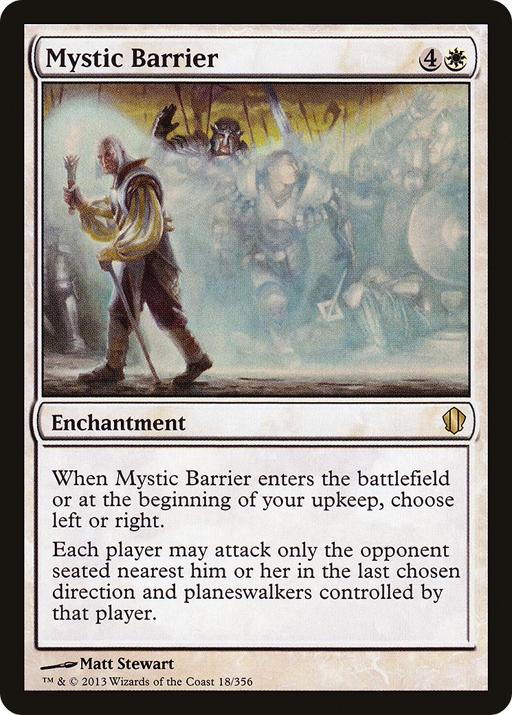 Mystic Barrier (C13-018) - Commander 2013 - Premium MTG Single from Wizards of the Coast - Just $0.28! Shop now at Game Crave Tournament Store
