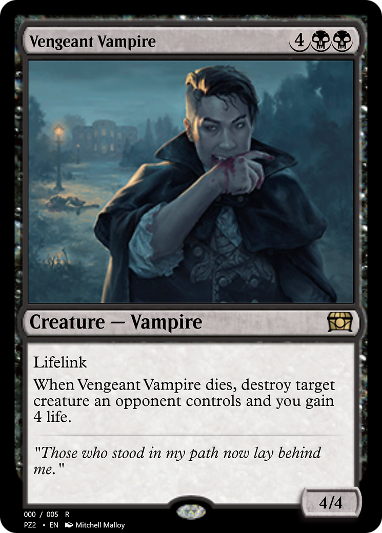 Vengeant Vampire (PZ2-70771) - Treasure Chest Foil - Premium MTG Single from Wizards of the Coast - Just $0! Shop now at Game Crave Tournament Store