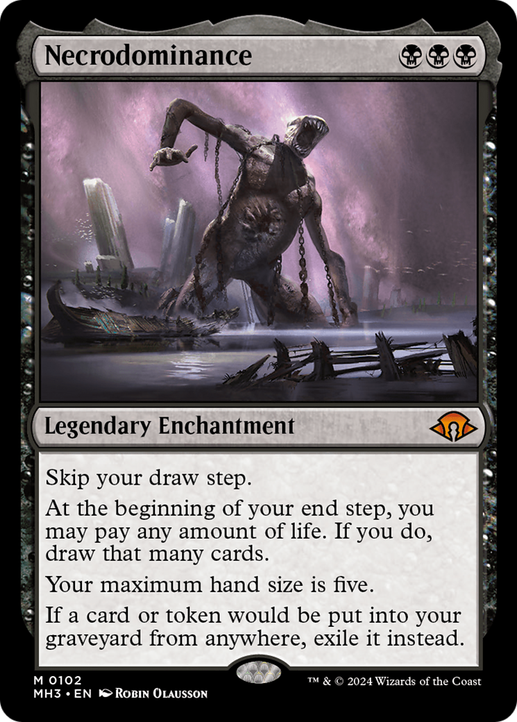 Necrodominance (MH3-102) - Modern Horizons 3 - Premium MTG Single from Wizards of the Coast - Just $1.36! Shop now at Game Crave Tournament Store