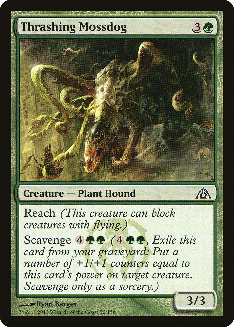 Thrashing Mossdog (DGM-050) - Dragon's Maze Foil - Premium MTG Single from Wizards of the Coast - Just $0.08! Shop now at Game Crave Tournament Store