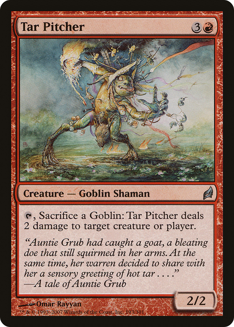 Tar Pitcher (LRW-193) - Lorwyn Foil - Premium MTG Single from Wizards of the Coast - Just $0.12! Shop now at Game Crave Tournament Store