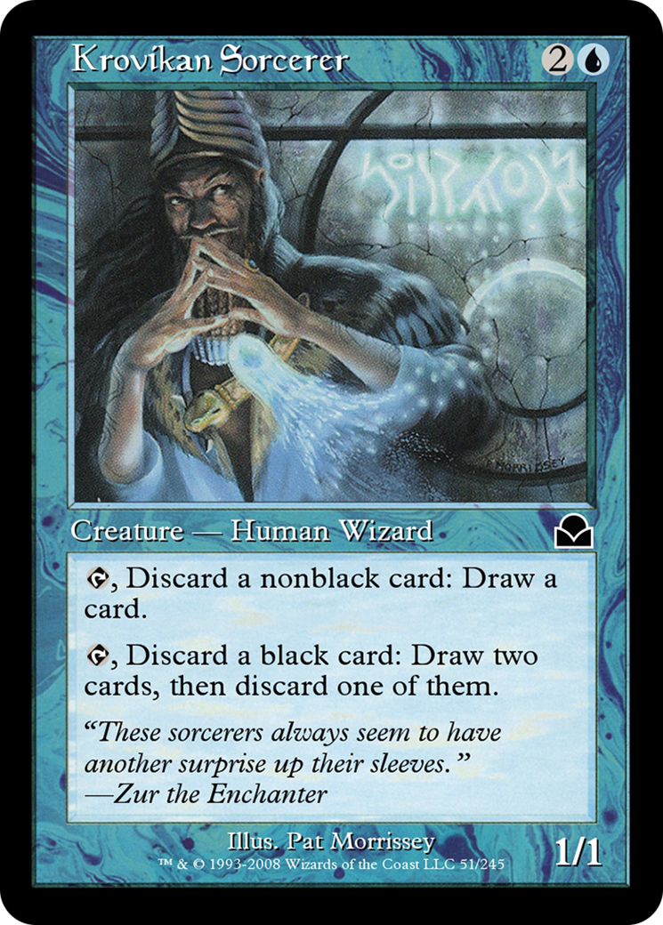 Krovikan Sorcerer (ME2-051) - Masters Edition II - Premium MTG Single from Wizards of the Coast - Just $0! Shop now at Game Crave Tournament Store