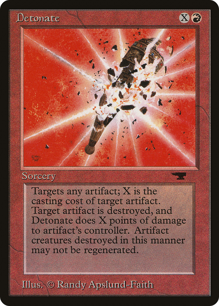 Detonate (ATQ-024) - Antiquities - Premium MTG Single from Wizards of the Coast - Just $0.84! Shop now at Game Crave Tournament Store
