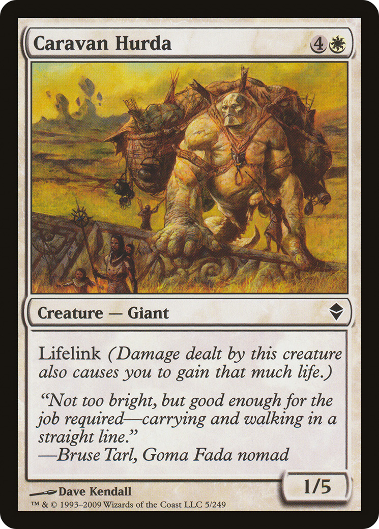 Caravan Hurda (ZEN-005) - Zendikar Foil - Premium MTG Single from Wizards of the Coast - Just $0.08! Shop now at Game Crave Tournament Store