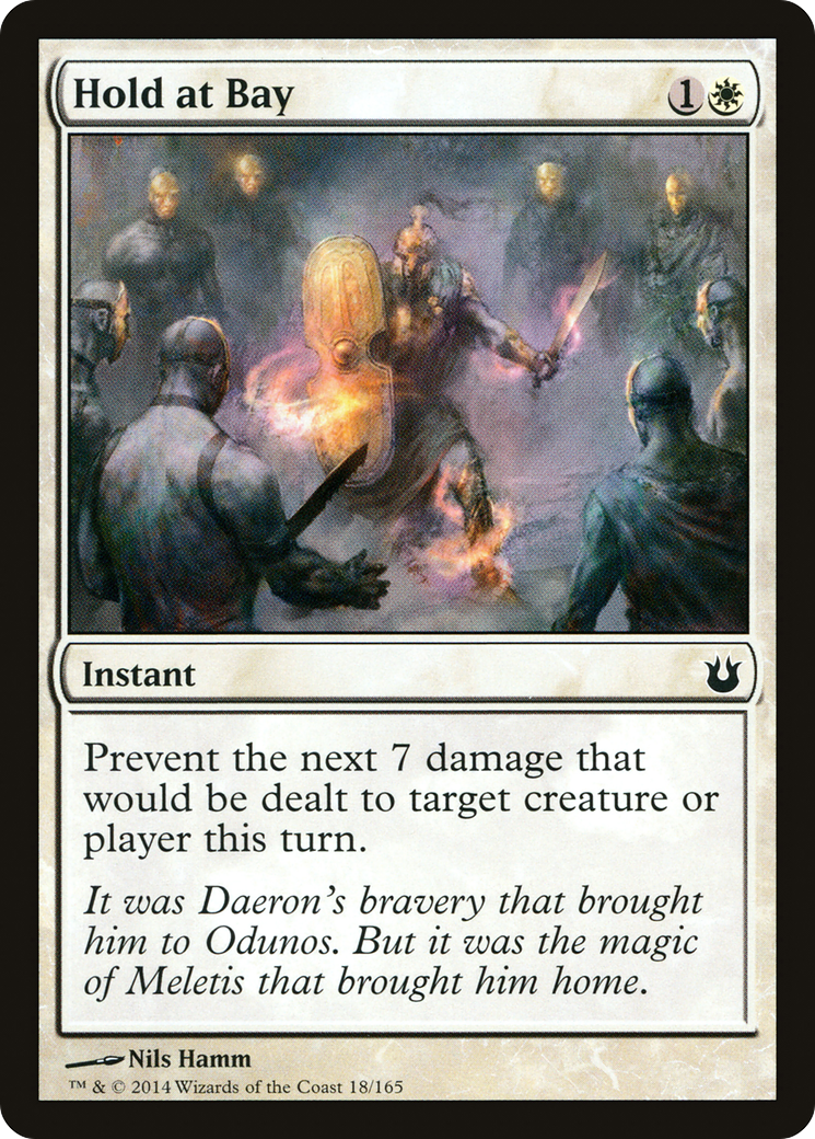 Hold at Bay (BNG-018) - Born of the Gods Foil - Premium MTG Single from Wizards of the Coast - Just $0.08! Shop now at Game Crave Tournament Store