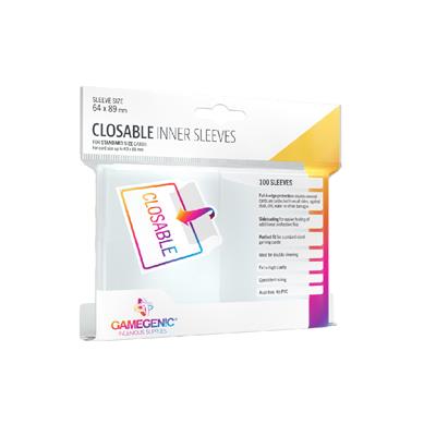 Gamegenic Closable Inner Sleeves (100 ct) - Standard - Premium Card Sleeves from Asmodee North America - Just $4.99! Shop now at Game Crave Tournament Store