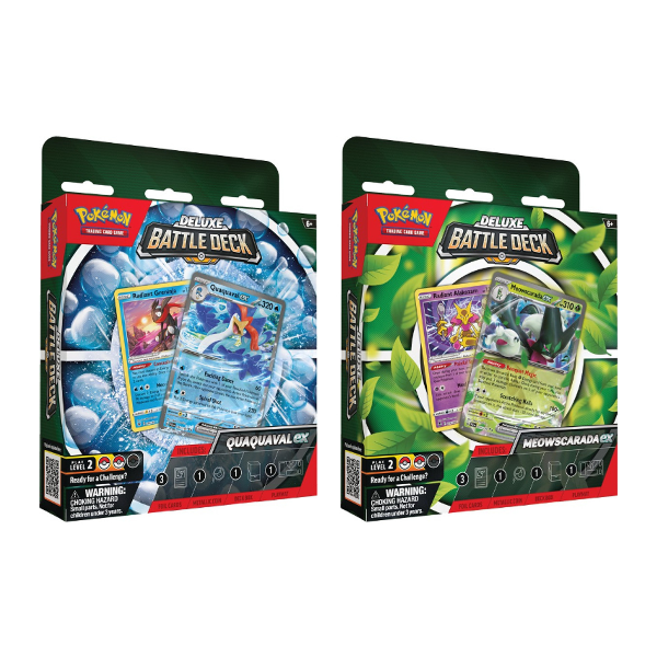 Pokemon TCG - Meowscarada/Quaquaval ex Deluxe Battle Deck - Premium PKM Sealed from Nintendo - Just $19.99! Shop now at Game Crave Tournament Store