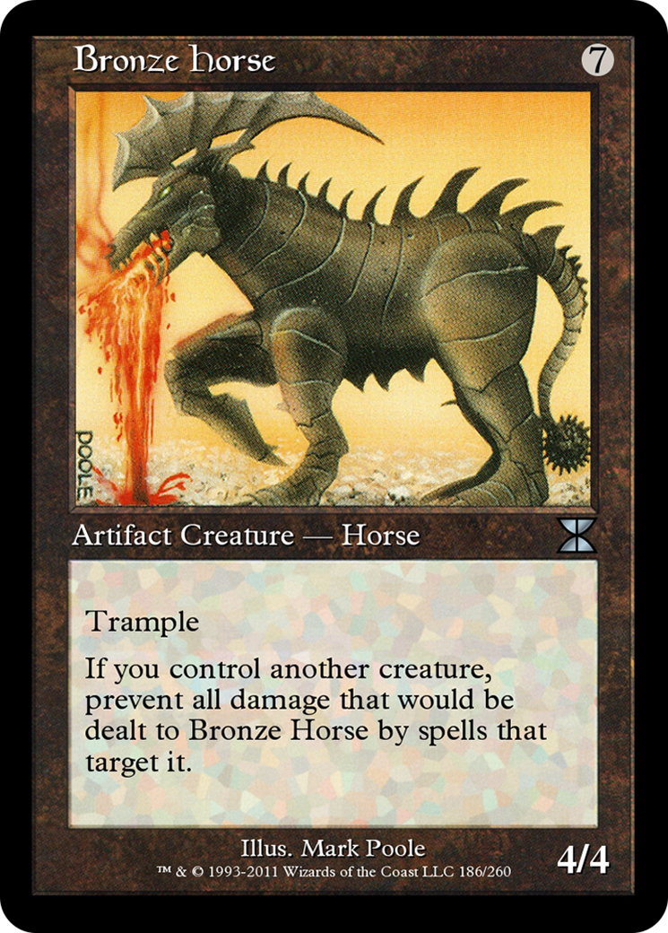 Bronze Horse (ME4-186) - Masters Edition IV Foil - Premium MTG Single from Wizards of the Coast - Just $0.48! Shop now at Game Crave Tournament Store
