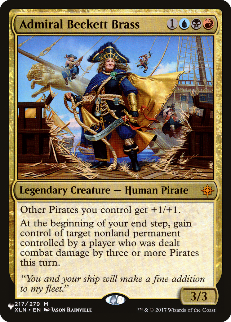 Admiral Beckett Brass (PLIST-735) - The List - Premium MTG Single from Wizards of the Coast - Just $0.08! Shop now at Game Crave Tournament Store