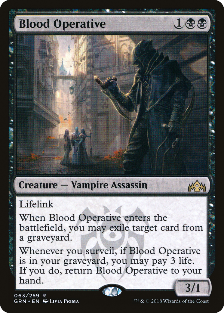Blood Operative (GRN-063) - Guilds of Ravnica Foil - Premium MTG Single from Wizards of the Coast - Just $0.14! Shop now at Game Crave Tournament Store