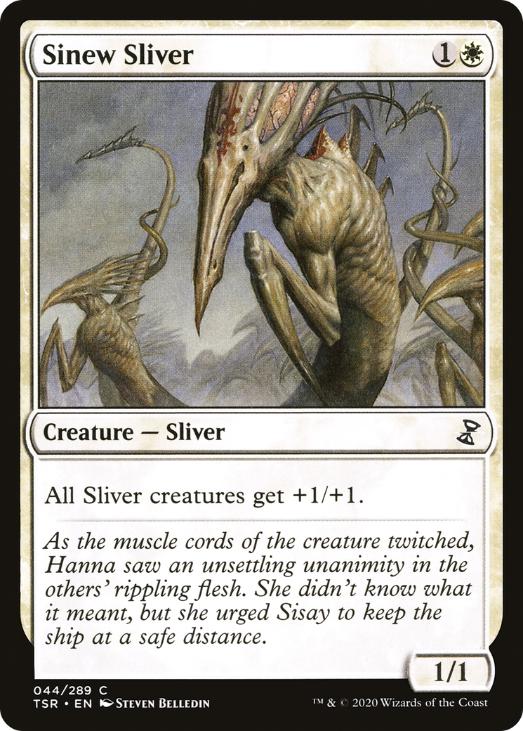 Sinew Sliver (TSR-044) - Time Spiral Remastered Foil - Premium MTG Single from Wizards of the Coast - Just $0.50! Shop now at Game Crave Tournament Store