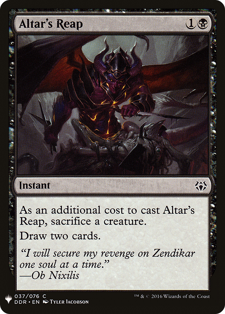 Altar's Reap (MB1-563) - Mystery Booster - Premium MTG Single from Wizards of the Coast - Just $0.08! Shop now at Game Crave Tournament Store