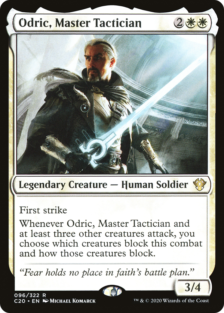Odric, Master Tactician (C20-096) - Commander 2020 - Premium MTG Single from Wizards of the Coast - Just $0.08! Shop now at Game Crave Tournament Store