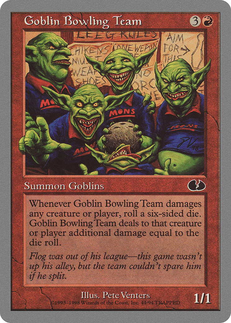 Goblin Bowling Team (UGL-044) - Unglued - Premium MTG Single from Wizards of the Coast - Just $0.24! Shop now at Game Crave Tournament Store