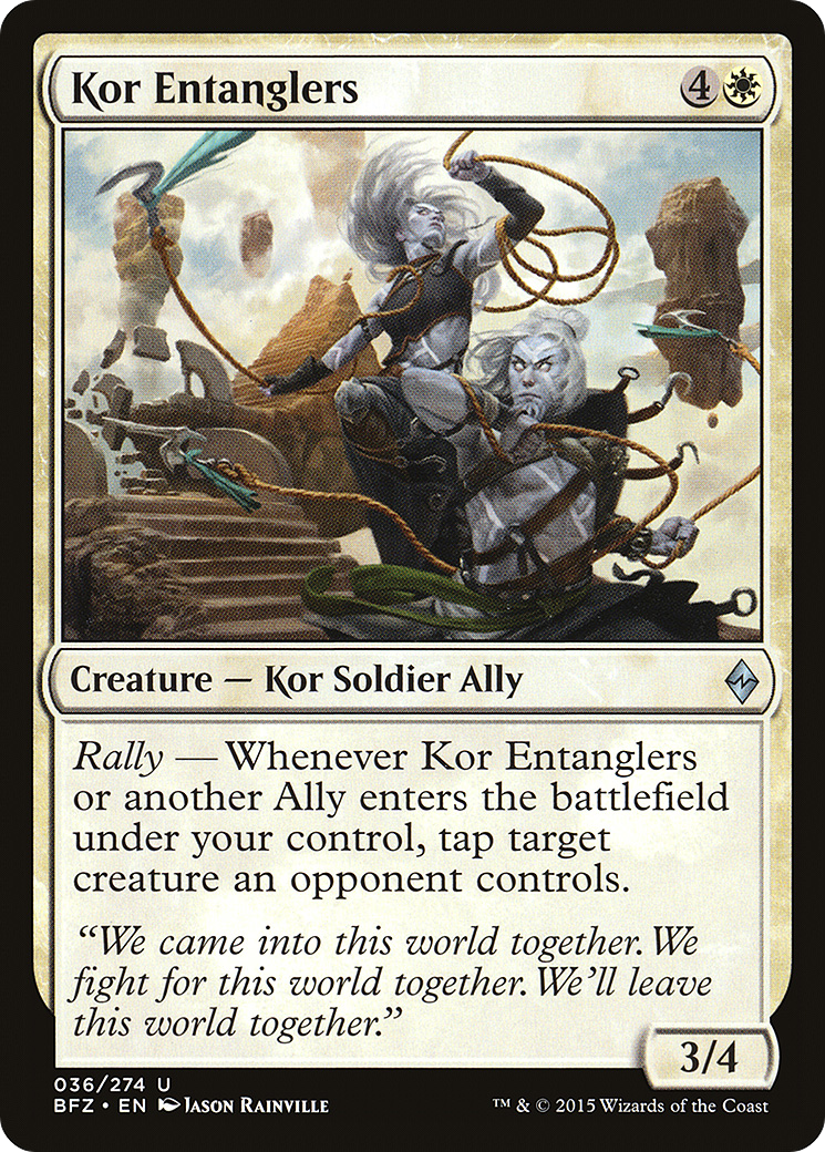 Kor Entanglers (BFZ-036) - Battle for Zendikar Foil - Premium MTG Single from Wizards of the Coast - Just $0.25! Shop now at Game Crave Tournament Store