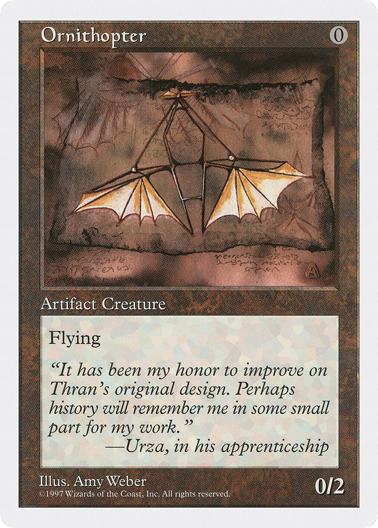 Ornithopter (5ED-393) - Fifth Edition - Premium MTG Single from Wizards of the Coast - Just $0.42! Shop now at Game Crave Tournament Store