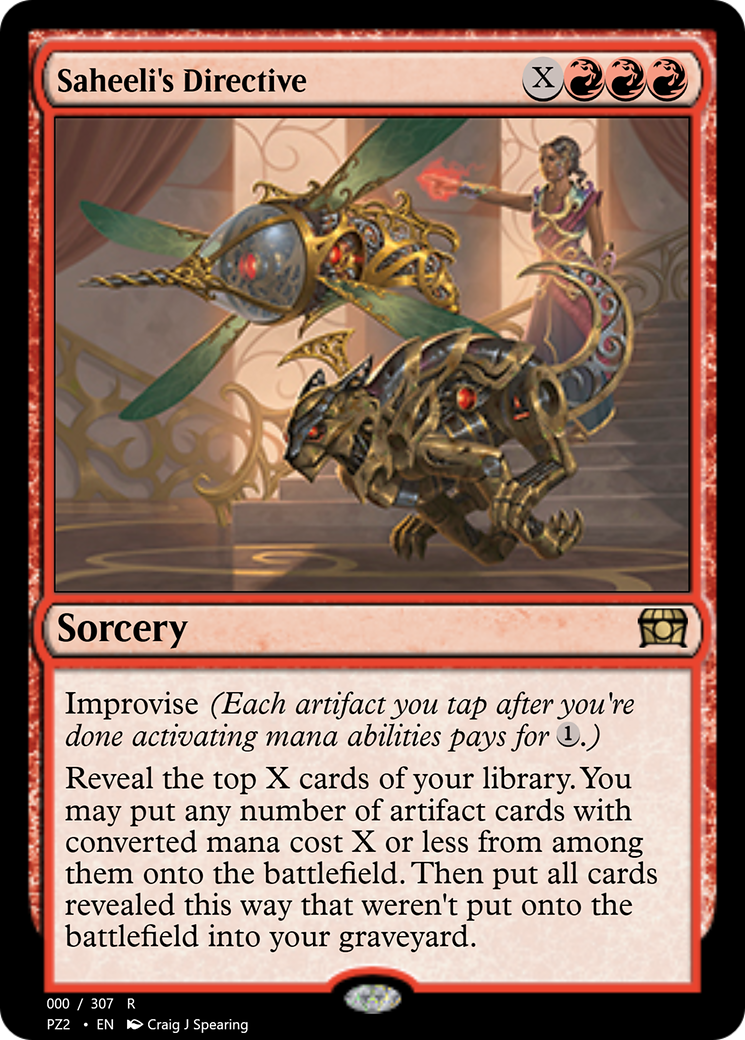 Saheeli's Directive (PZ2-70675) - Treasure Chest Foil - Premium MTG Single from Wizards of the Coast - Just $0! Shop now at Game Crave Tournament Store